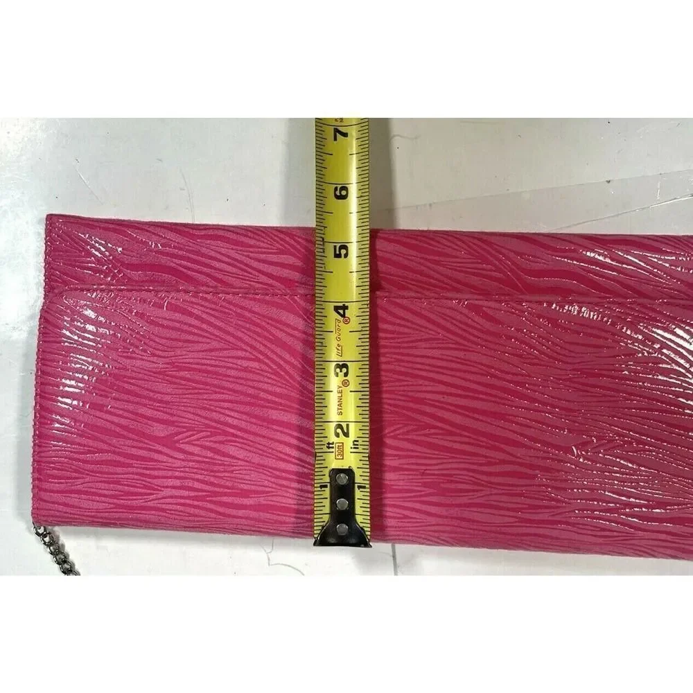 Fatto a Mano By Carlos Falchi Hot Pink Clutch Purse Shoulder Hand Bag Barbiecore